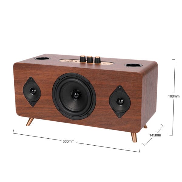 Тонколона Kisonli G105 Караоке Bluetooth USB SD AUX Кафяв - 22304 - 02