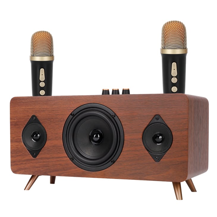 Тонколона Kisonli G105 Караоке Bluetooth USB SD AUX Кафяв - 22304 Тонколона Kisonli G105 Караоке Bluetooth USB SD AUX Кафяв - 22304