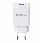 Мрежово зарядно устройство DeTech DE-36 5V/1A 220V 1 x USB Бял - 40537 - 02